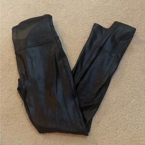 SPANX faux leather black leggings